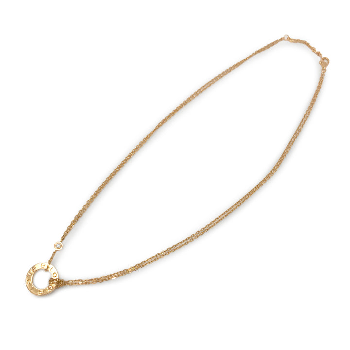 CARTIER Love Necklace with 2 Diamonds in 18k Pink Gold - Dearluxe.com