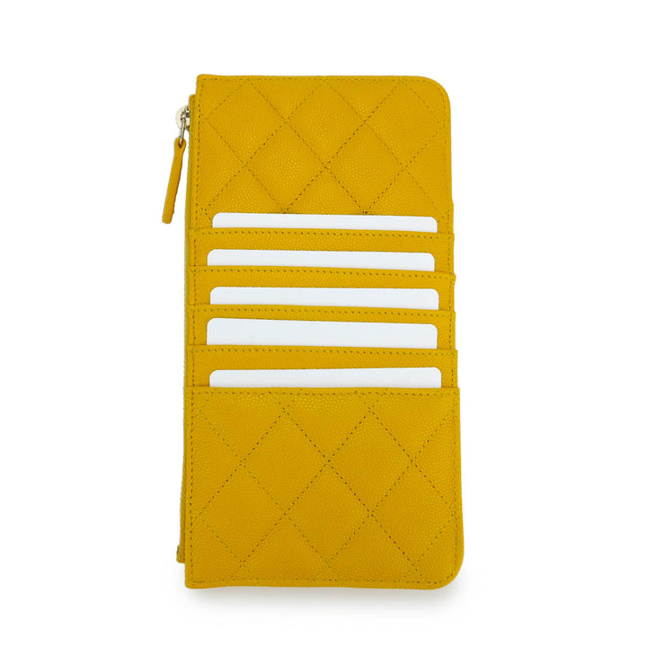 CHANEL Phone Pouch in Yellow Caviar - Dearluxe.com