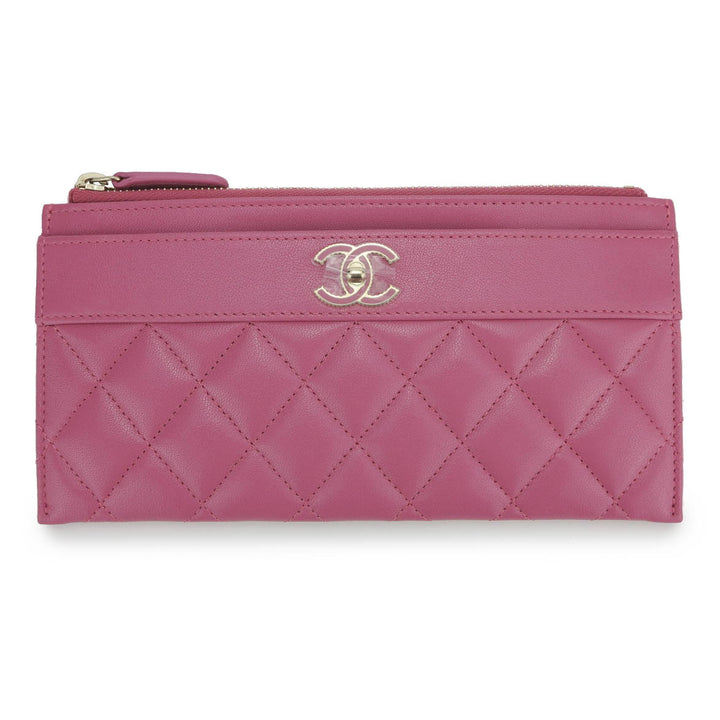 CHANEL Long Flat Mademoiselle Wallet Pouch in Pink - Dearluxe.com