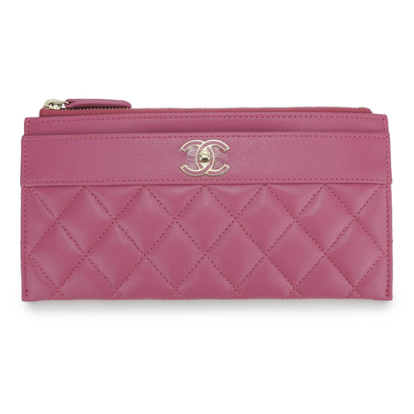 CHANEL Long Flat Mademoiselle Wallet Pouch in Pink - Dearluxe.com