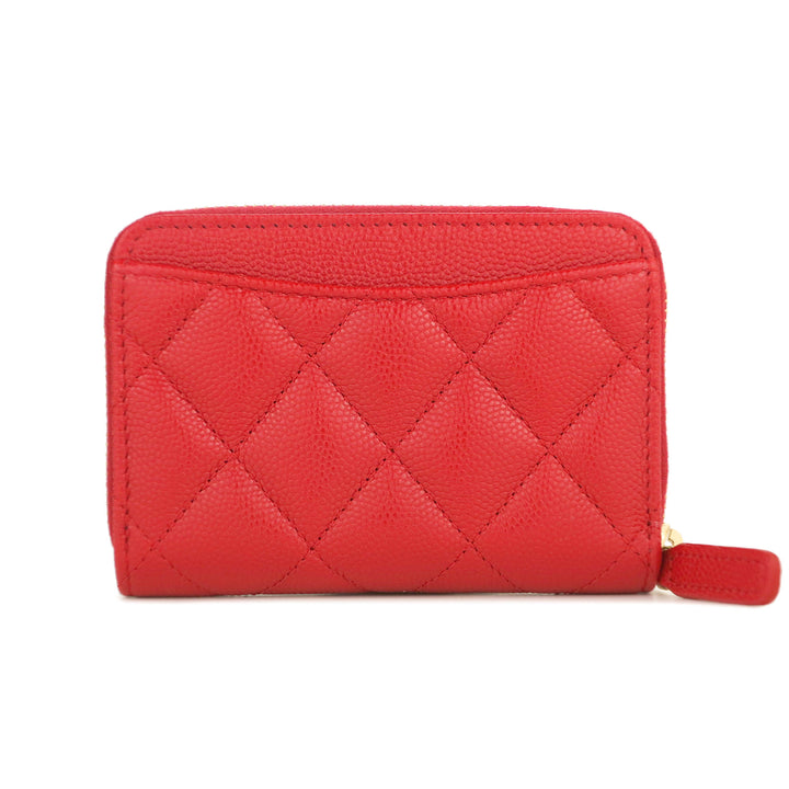 Chanel Trifold Small Compact Wallet in Burgundy Red Caviar LGHW – Brands  Lover
