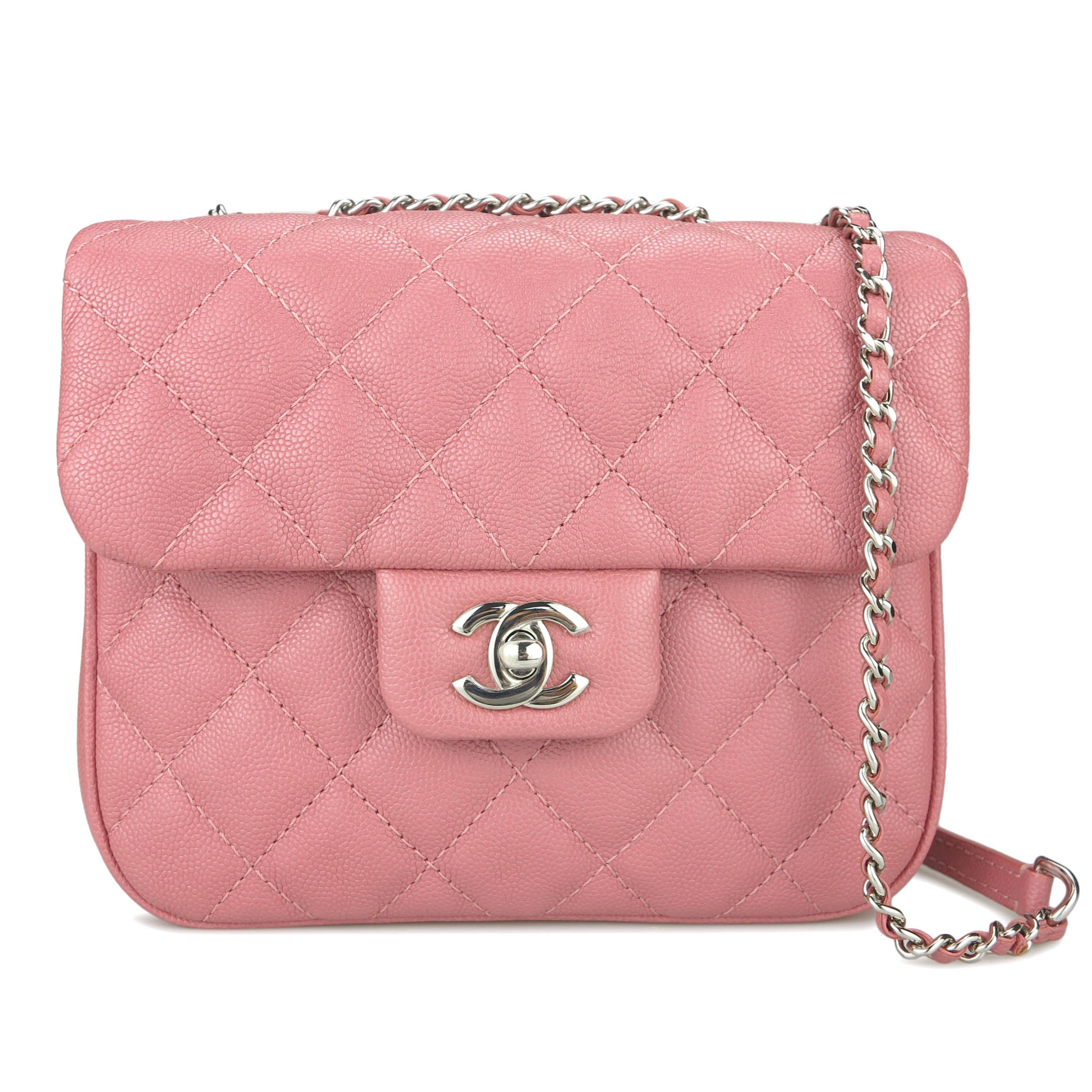 CHANEL Small Urban Companion Flap Bag in Mauve Pink Caviar