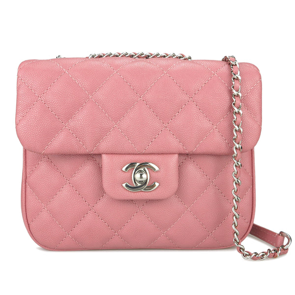 CHANEL Small Urban Companion Flap Bag in Mauve Pink Caviar - Dearluxe.com