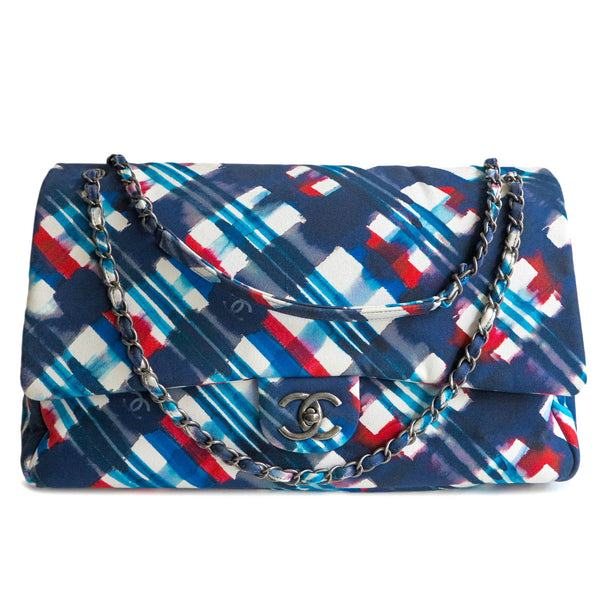 Chanel Blue Velvet Limited Edition XXL Airlines Flap Bag