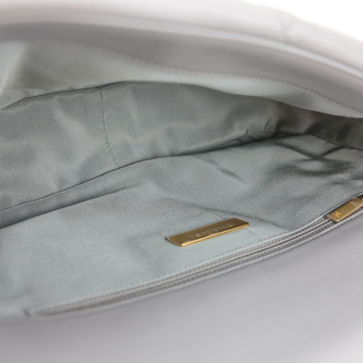 Chanel 19 leather handbag Chanel Grey in Leather - 27620783