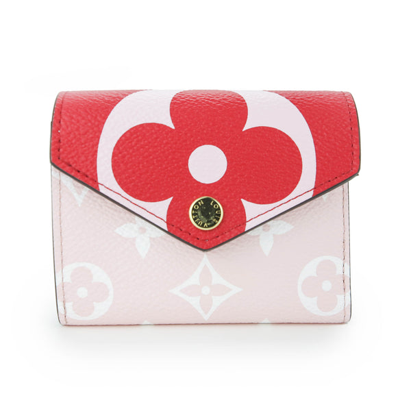 Louis Vuitton Giant Monogram Zoe Wallet in Red and Pink - Dearluxe.com