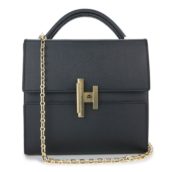 Hermes Cinhetic Verso Bag in Black Epsom Leather - Dearluxe.com