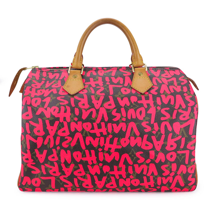 Stephen Sprouse x Louis Vuitton Pink Monogram Graffiti Speedy 30, RvceShops Revival