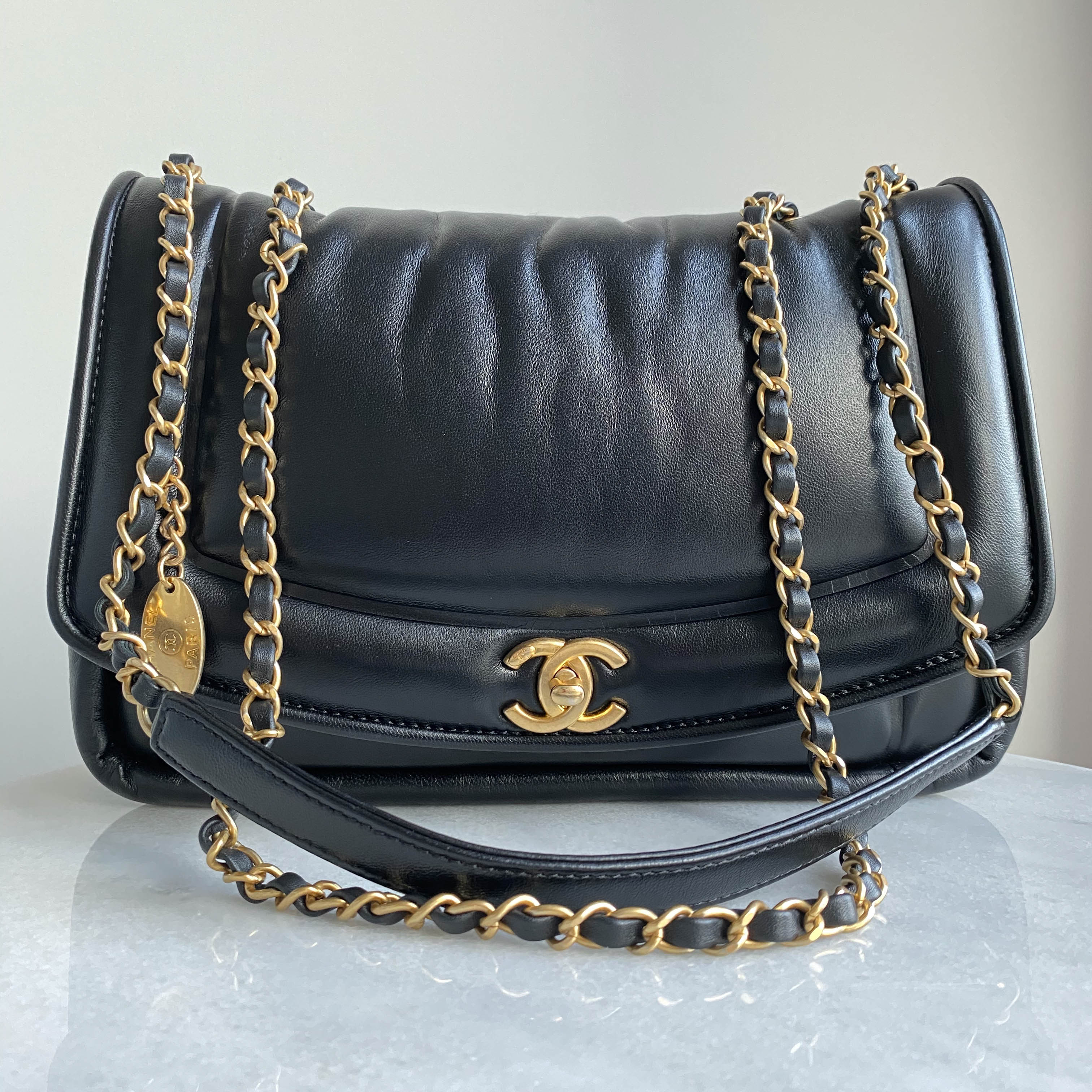 Chanel puffy flap online bag