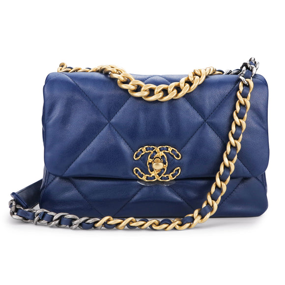 Chanel Deauville small shopping tote blue denim  VintageUnited