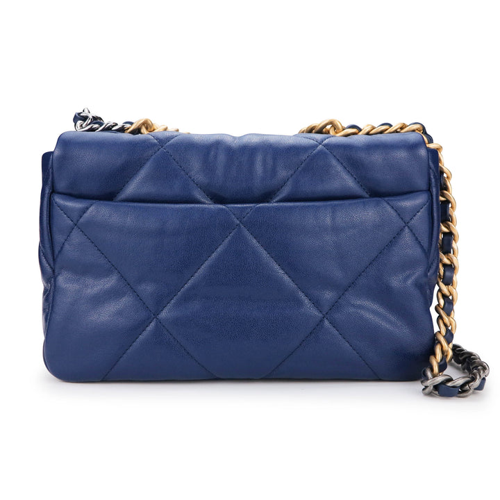 Chanel 19 Large Flap Bag C1161-blue