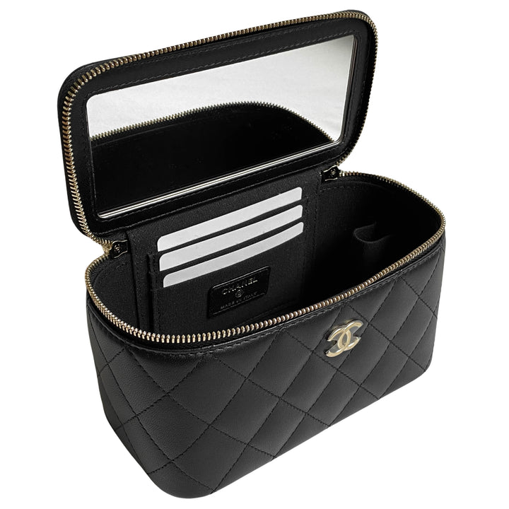 Chanel Mini Vanity, 22C Light Beige Caviar with Gold Hardware, New in Box  GA001