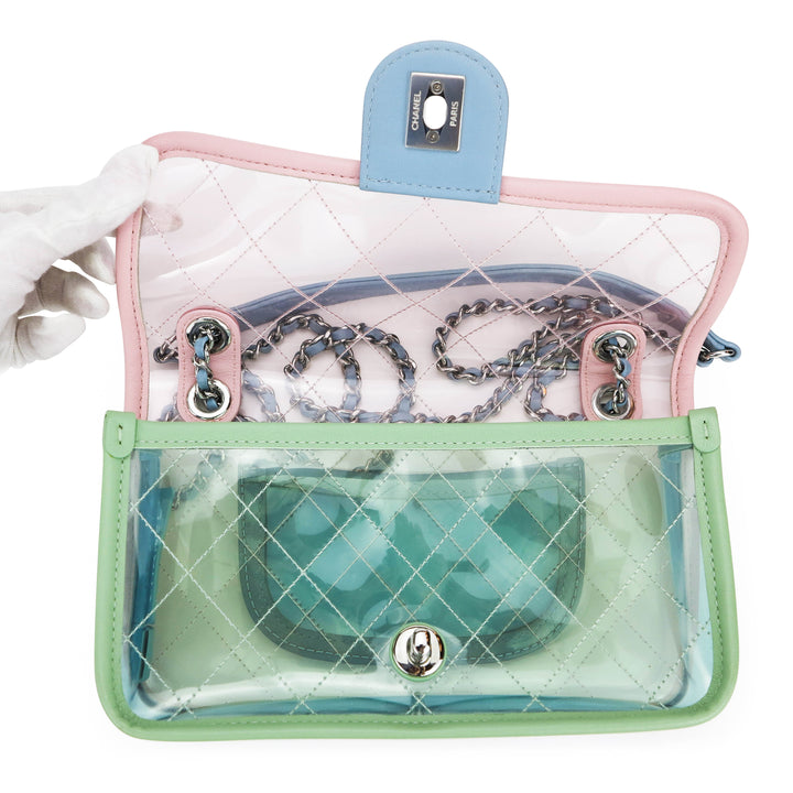 CHANEL Coco Splash Multicolor PVC Mini Flap Bag - Dearluxe.com