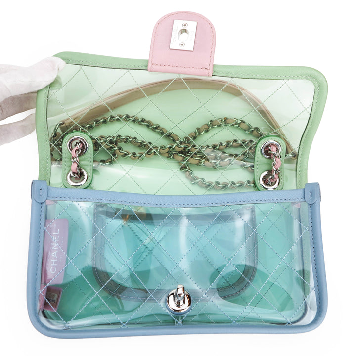 CHANEL PVC Coco Splash Multicolor Mini Flap Bag
