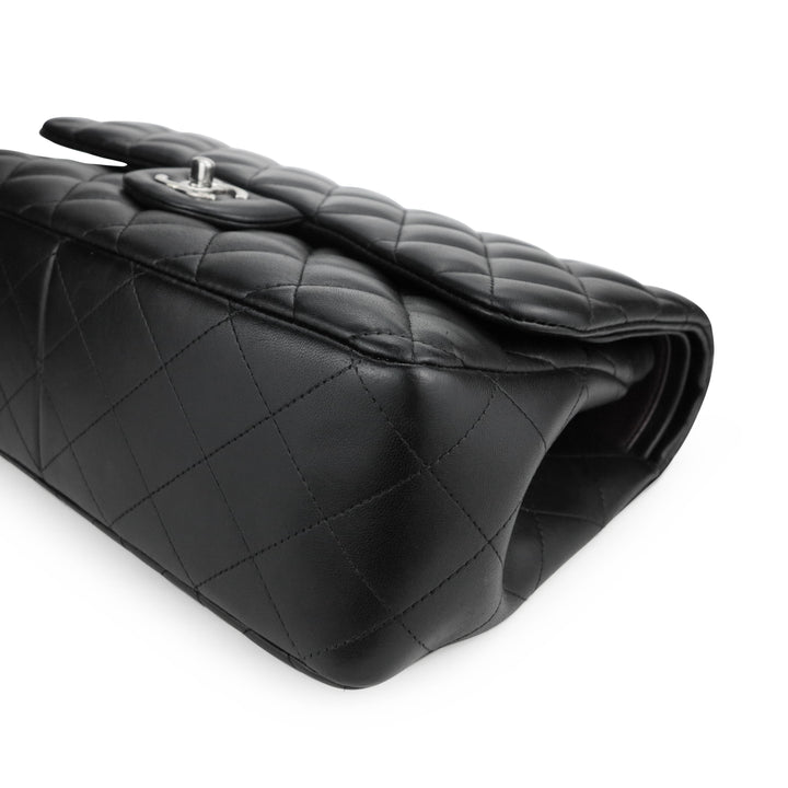 Chanel SHW Black Lambskin Classic Jumbo Double Flap Bag