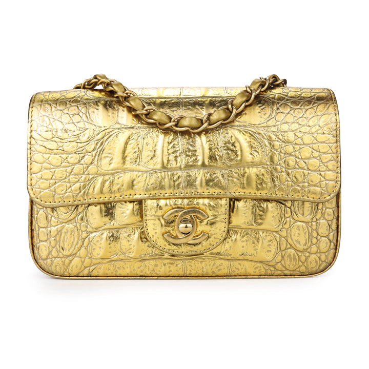 chanel gold mini bag