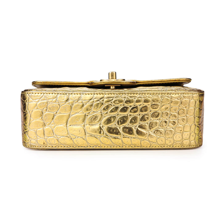 Chanel Vintage Beige Crocodile Mini CC Button Flap Bag Gold Hardware,  1986-1988 Available For Immediate Sale At Sotheby's