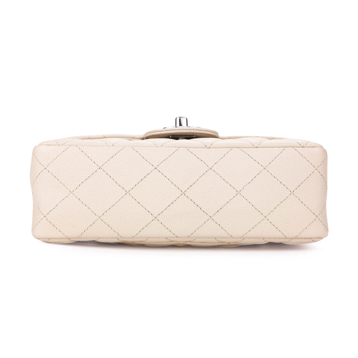 CHANEL Mini Rectangular Flap Bag in 18C Light Beige Caviar - Dearluxe.com