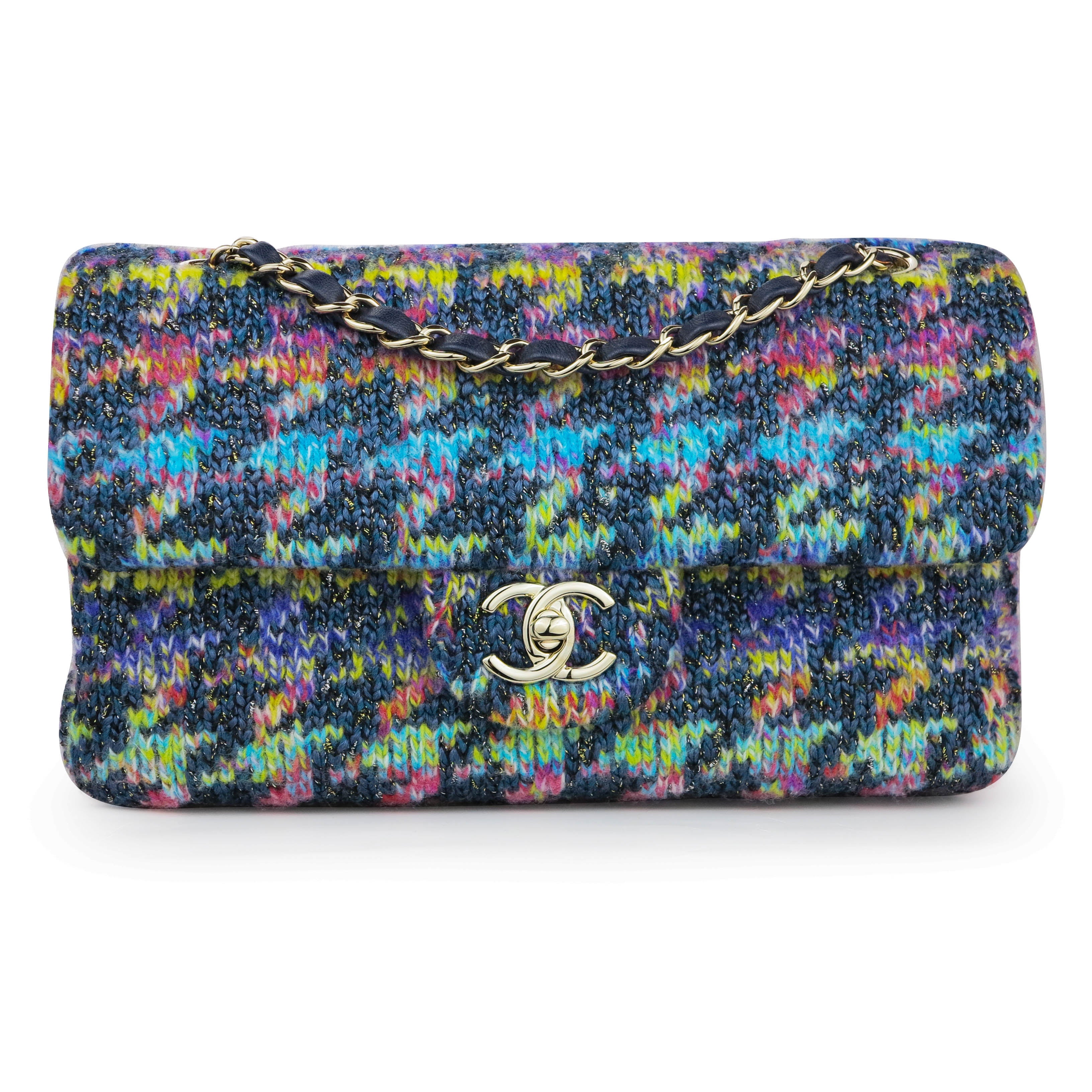 Chanel Rainbow Tweed Houndstooth Wool Rectangular Mini Flap Bag GHW –  Boutique Patina