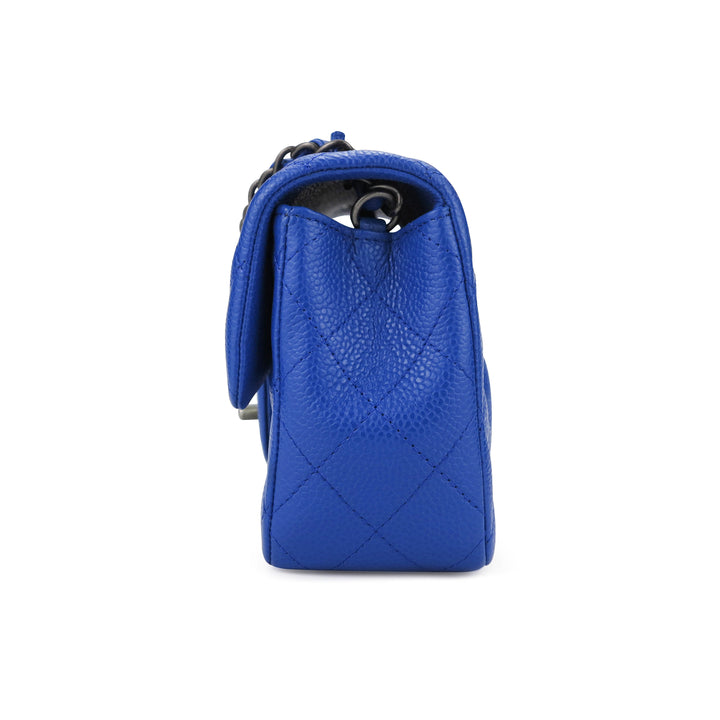 CHANEL 16C Bleu Roi Caviar Classic Flap Bag RHW *New - Timeless