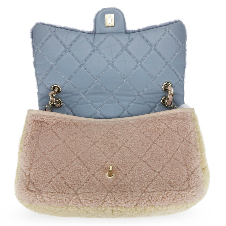 CHANEL, Bags, Auth Chanel 8 Pastel Tri Color Sequin Flap Bag