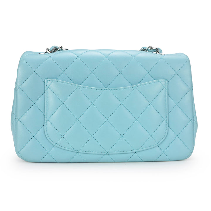 Chanel Mini Flap Bag A01112 B10295 NM468, Blue, One Size