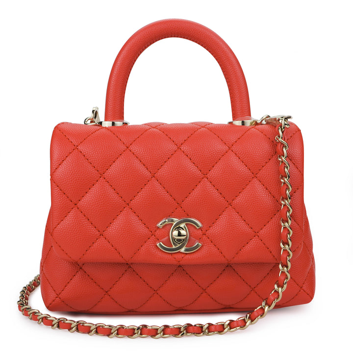 Chanel - Coco Handle - Red - Brand New