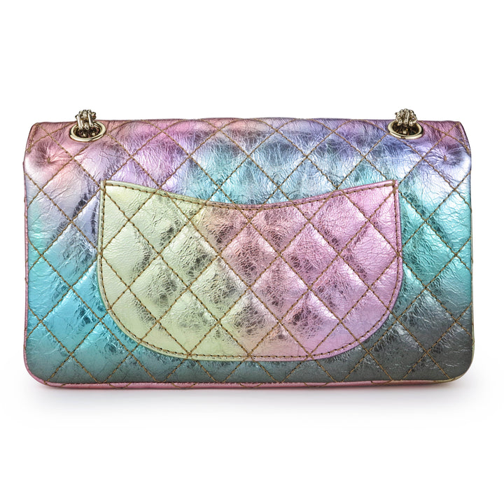 Chanel Calfskin Leather Rainbow Medium Classic Flap Bag - DavidSW