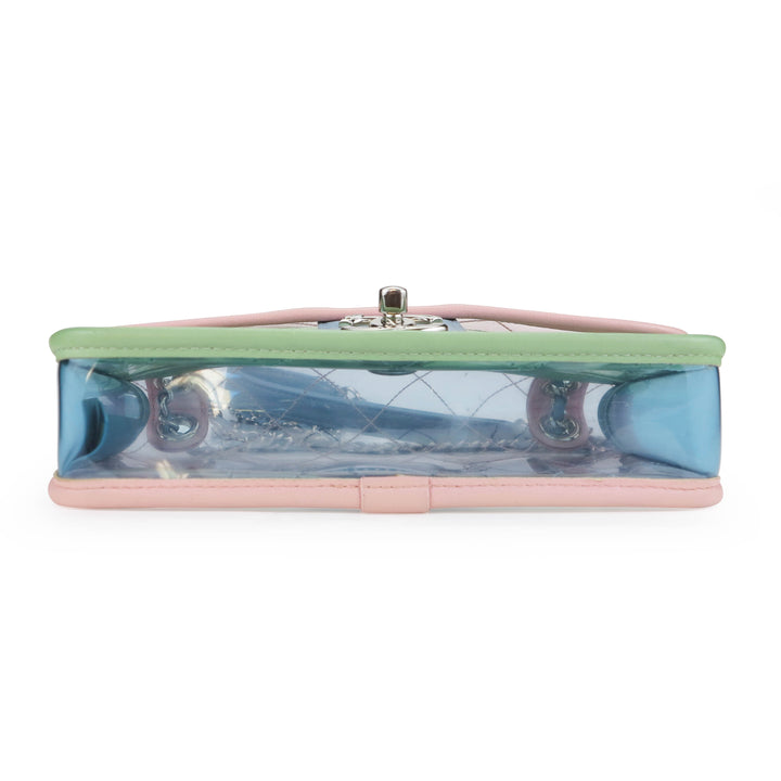 CHANEL PVC Coco Splash Mini Flap Bag Green Pink Blue - Dearluxe.com