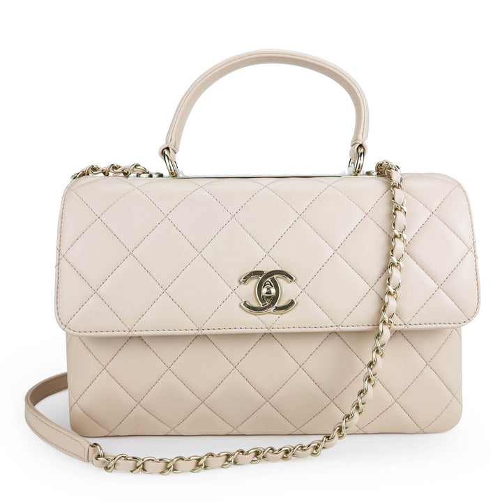 Chanel Pink Chevron Large Trendy GHW – Consign of the Times ™
