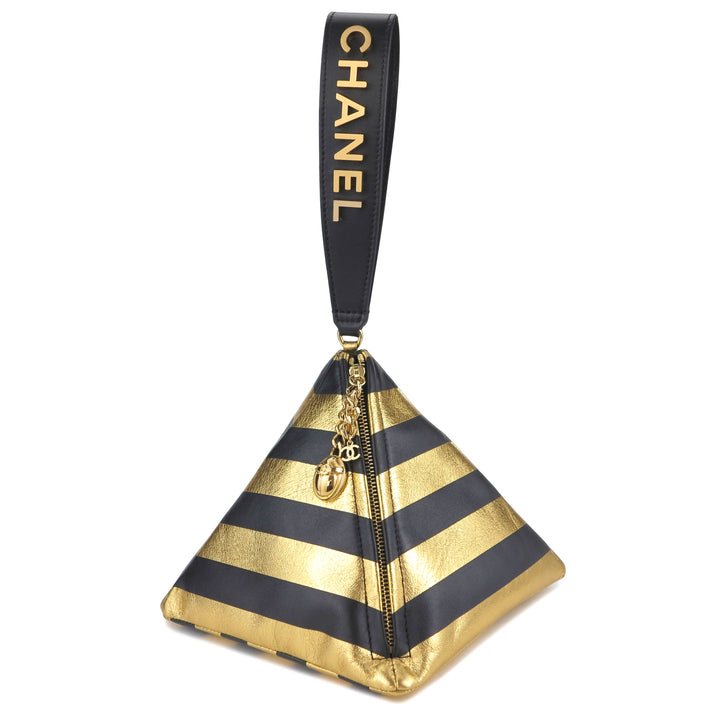 CHANEL 19A Ancient Egypt Gold Kheops Pyramid Bag - Dearluxe.com