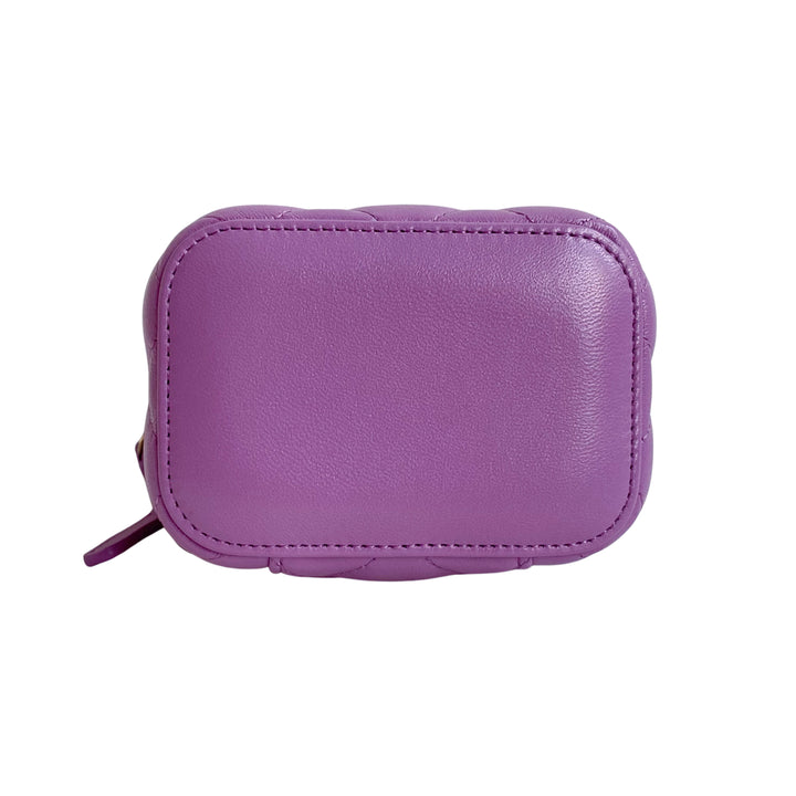 CHANEL Pearl Crush Mini Vanity Case with Chain 22S Purple Lambskin - Dearluxe.com