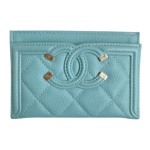 chanel card case wallet