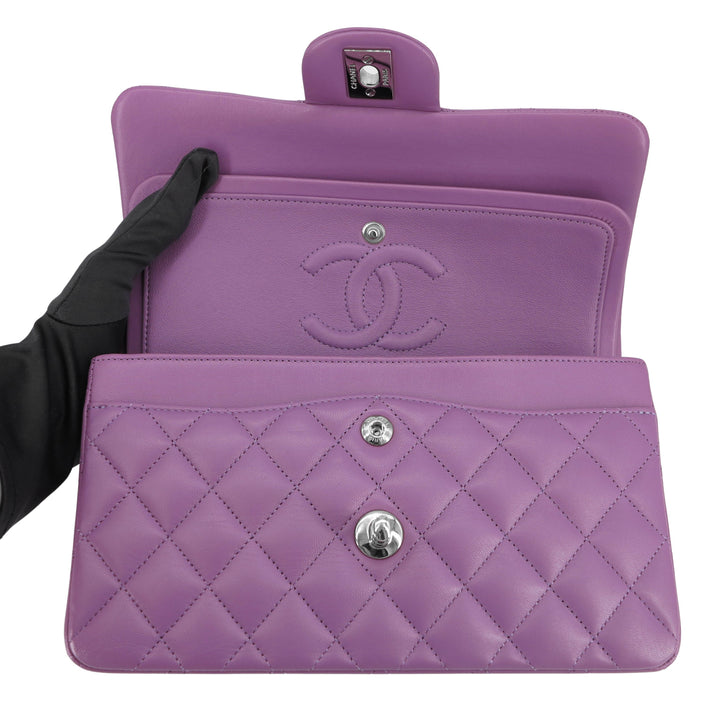 Chanel Dark Purple Quilted Lambskin Leather Maxi Classic Double Flap Bag  Chanel