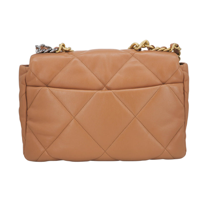 CHANEL Chanel 19 Medium Flap Bag in 21K Caramel Lambskin | Dearluxe