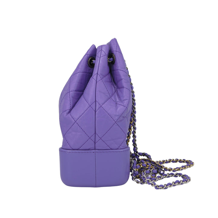 CHANEL Small Gabrielle Backpack in Purple Calfskin - Dearluxe.com