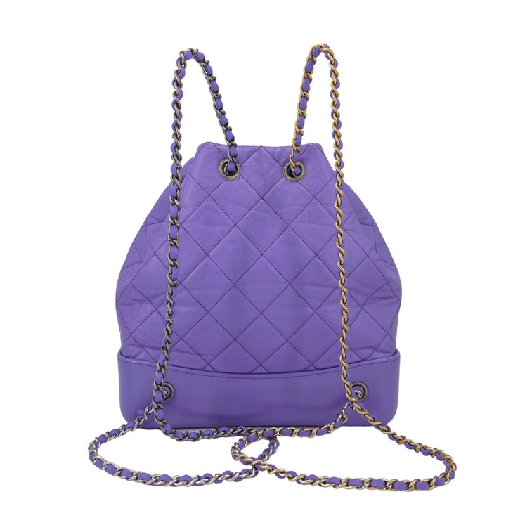 CHANEL Small Gabrielle Backpack in Purple Calfskin - Dearluxe.com