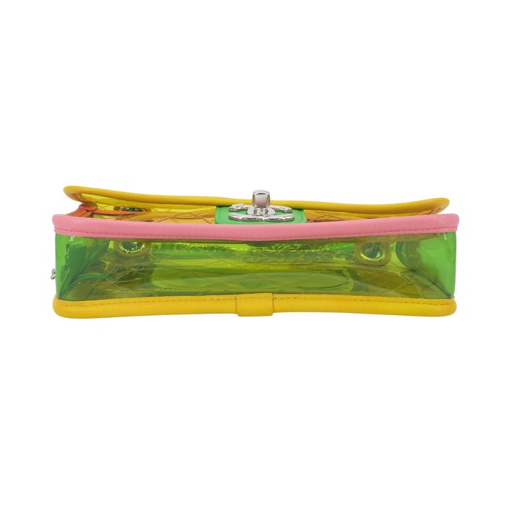 CHANEL PVC Coco Splash Yellow Mini Flap Bag - Dearluxe.com