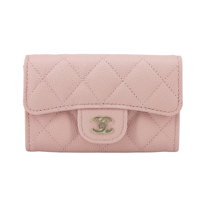 Chanel Classic Flap Card Holder Coin Purse Pink, Pink, One Size