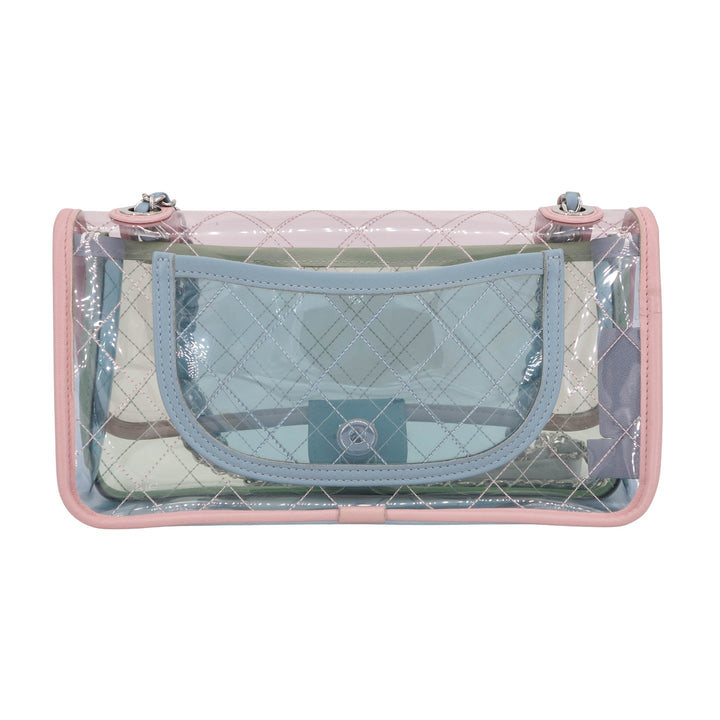 CHANEL Coco Splash PVC Medium Flap Bag Pink Blue Green - Dearluxe.com
