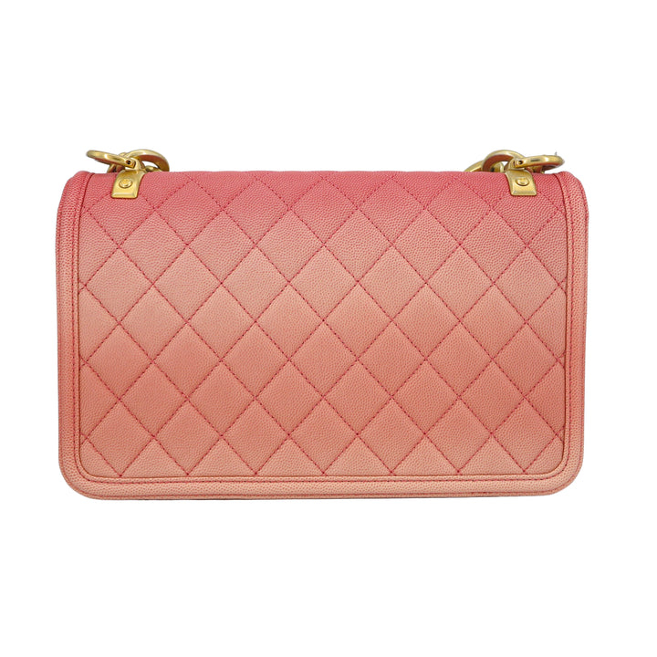 CHANEL Sunset On The Sea Medium Flap Bag in Coral Pink Caviar - Dearluxe.com