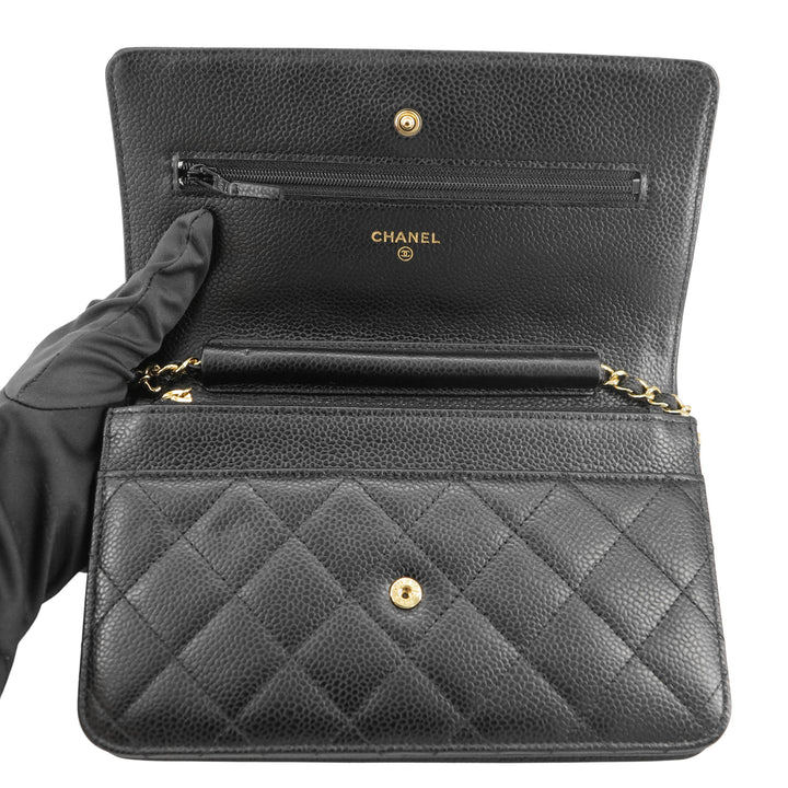 Chanel WOC Black Caviar with GHW, Luxury, Bags & Wallets on Carousell