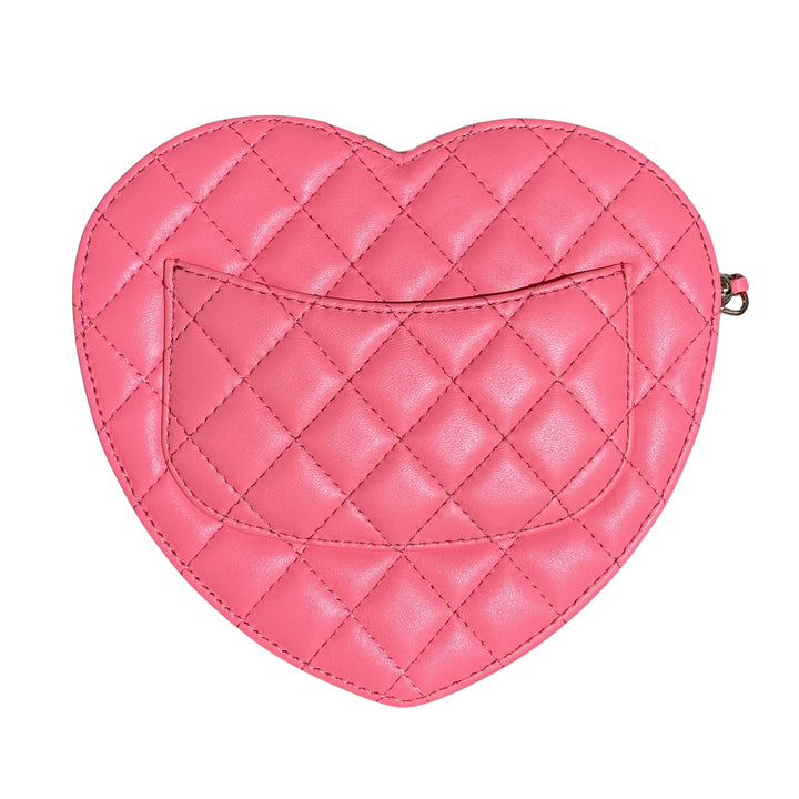 CHANEL 22S Large Heart Bag in Pink Lambskin - Dearluxe.com