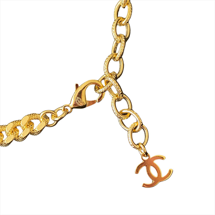Chanel Vintage Gold CC Logo Chain Link Necklace – Amarcord Vintage