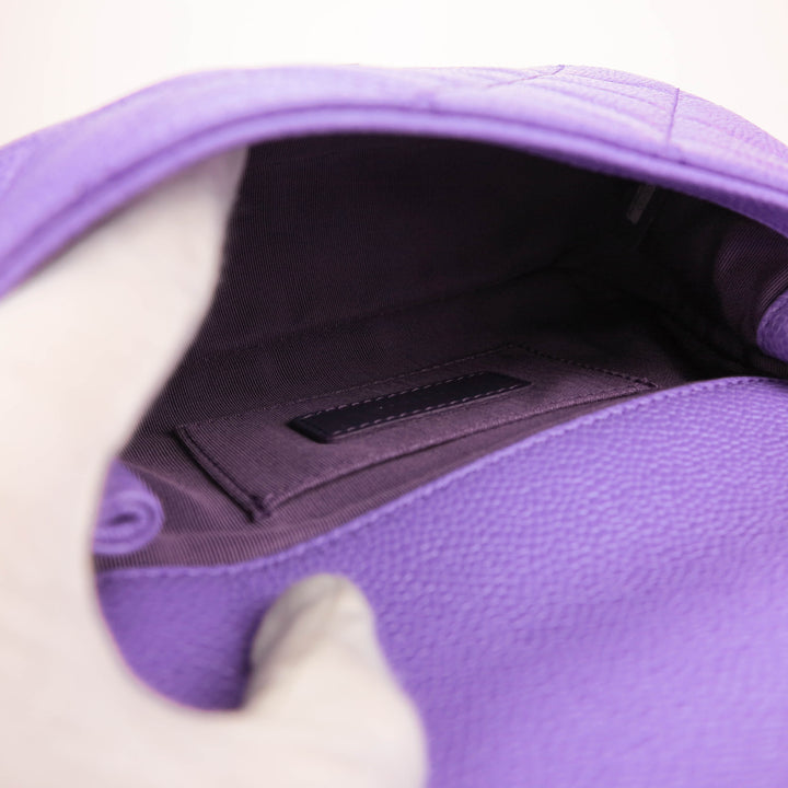 Incognito Mini Square Flap Bag in 20S Purple Caviar