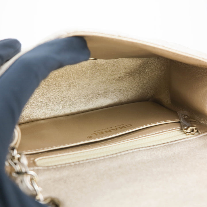 Chanel Gold CC Classic Mini Square Bag – The Closet