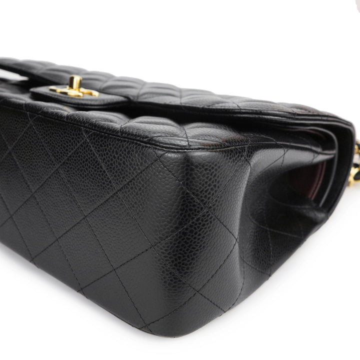 Chanel Jumbo Caviar Classic Double Flap Bag - Black Shoulder Bags, Handbags  - CHA946976