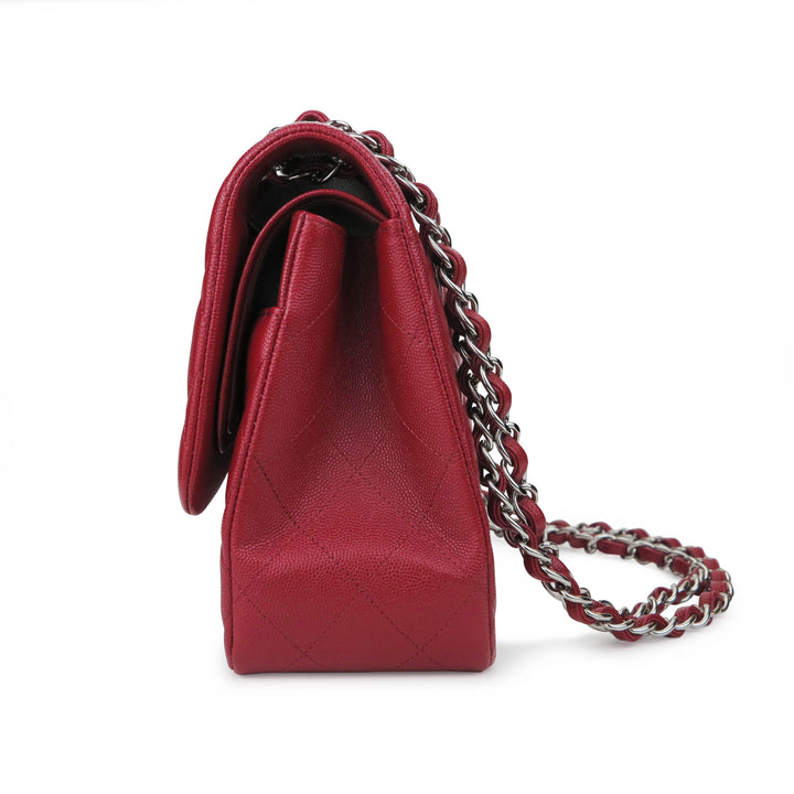CHANEL Jumbo Classic Double Flap Bag in 17B Red Caviar - Dearluxe.com